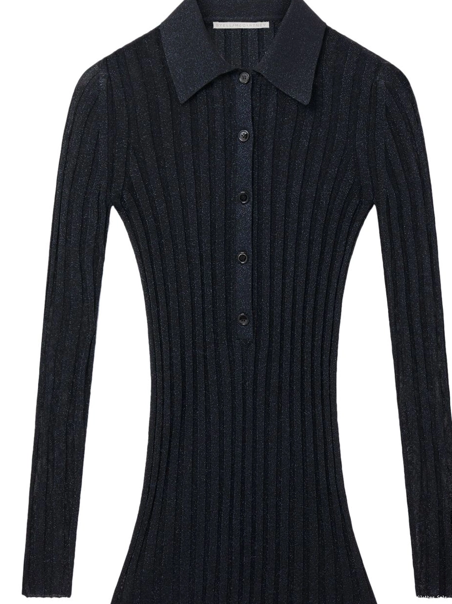 polo ribbed-knit top McCartney Stella Women lurex 0709